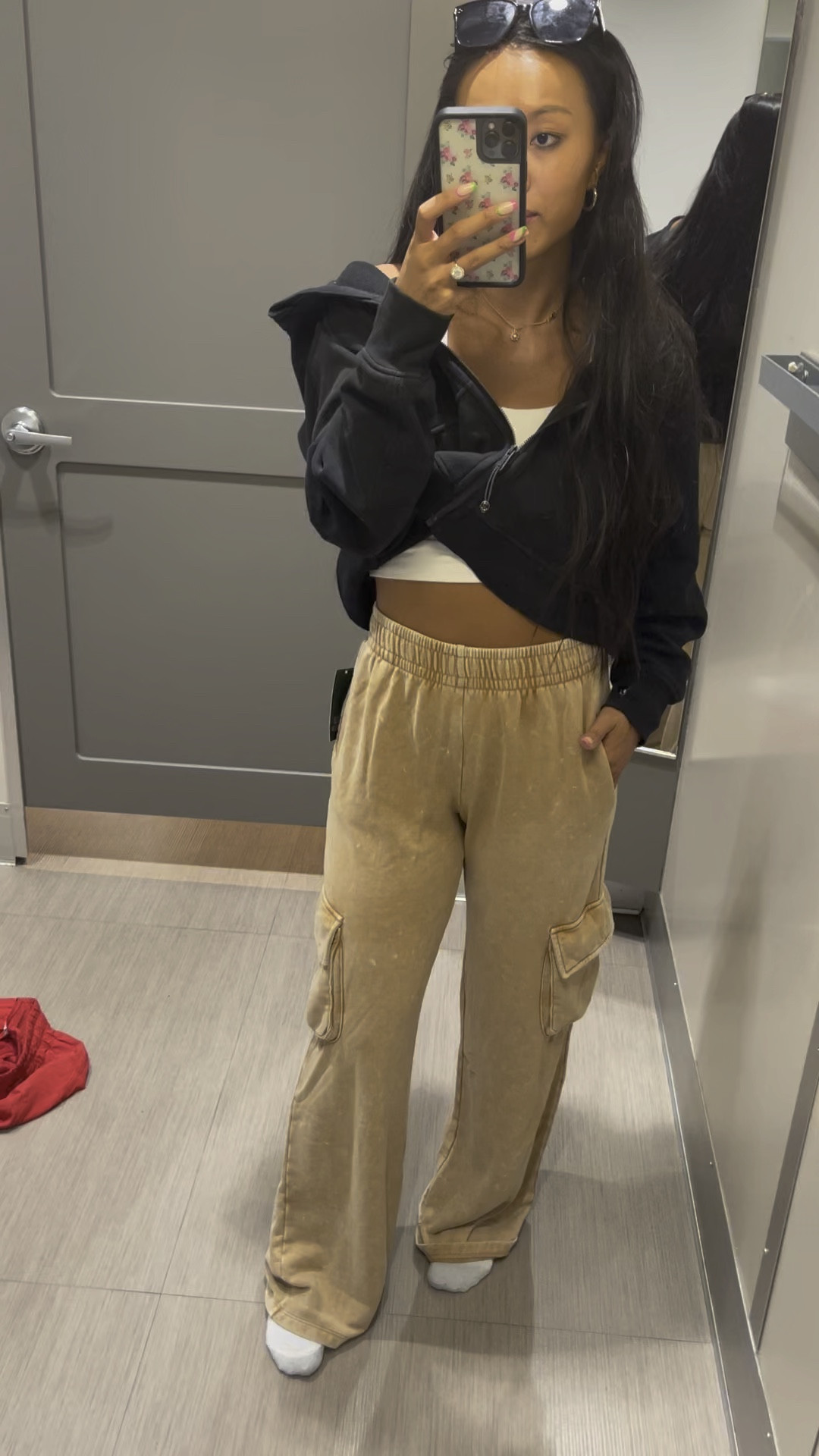 Hurry and snag these cargo style sweatpants from target!! Running a little big. I’m usually a small in wild fable sweats and sized down to an Xsmall. They are going fast! Paired with lululemon scuba full zip and Crz yoga tank. #targetfind #cargosweats #fallstyle #transitionalpieces #targetclothing #lululemon #lululemonscuba
Height: 5’5”
Waist: 25 inches 
Weight: 125 lbs 

#LTKFind #LTKunder50 #LTKBacktoSchool