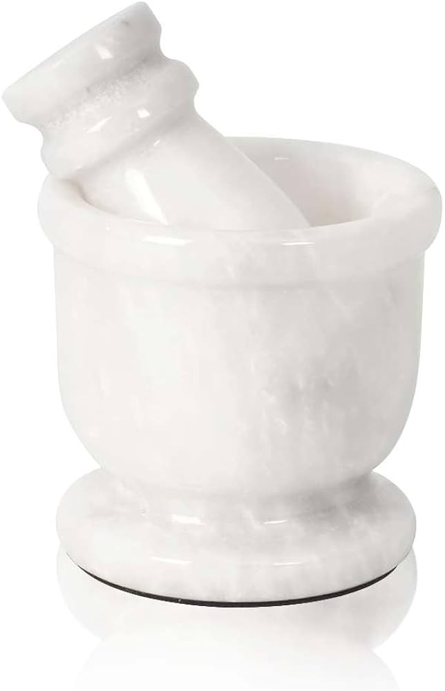Radicaln Marble Mortar and Pestle Set White 2.5" Inches Handmade Hand Grinder for Kitchen Ideal S... | Amazon (US)