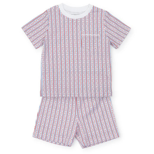 Charles Boys' Pima Cotton Short Set - Stars and Stripes | Lila and Hayes