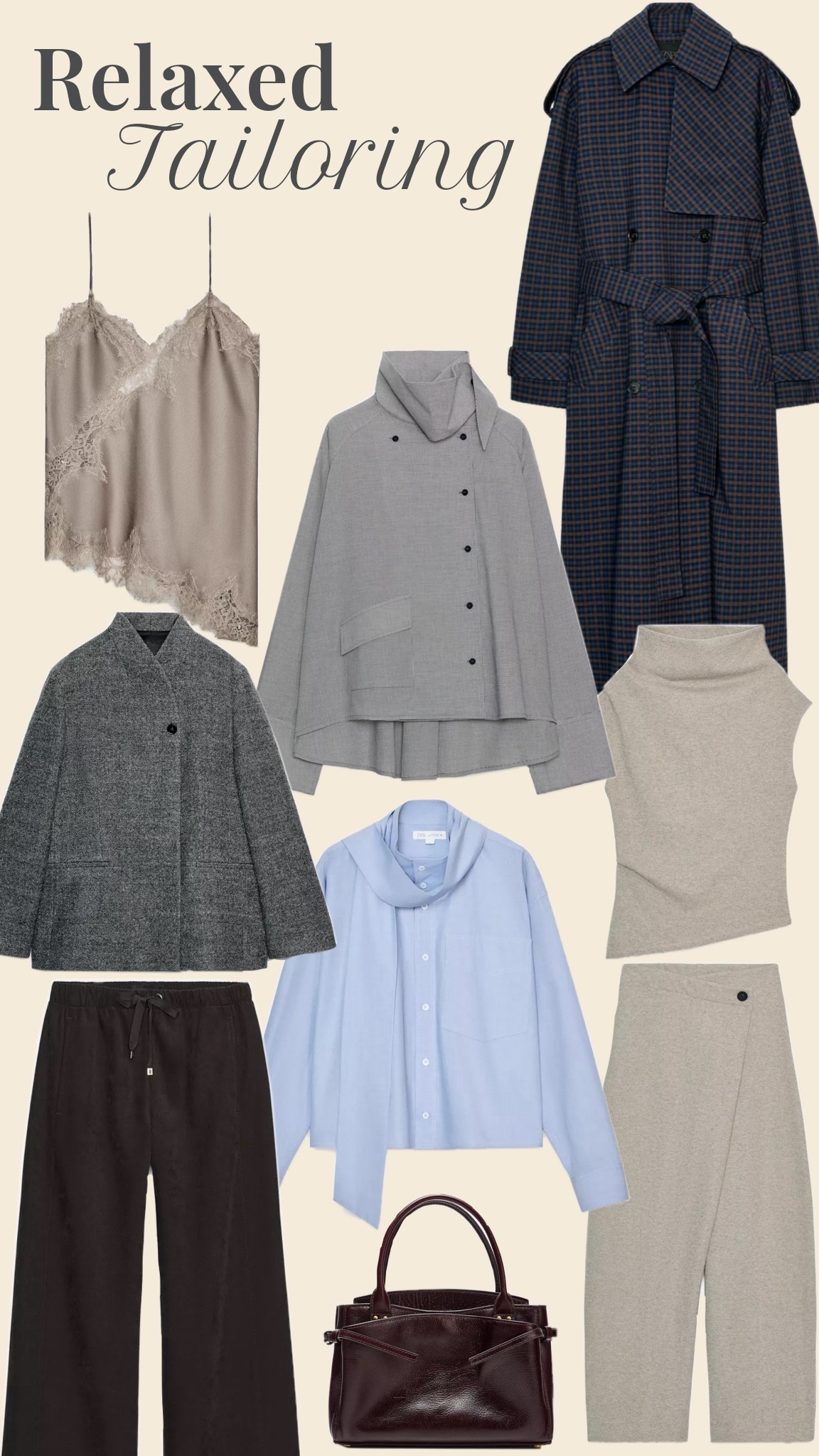 Relaxed Tailoring by ZARA ✨🤍  