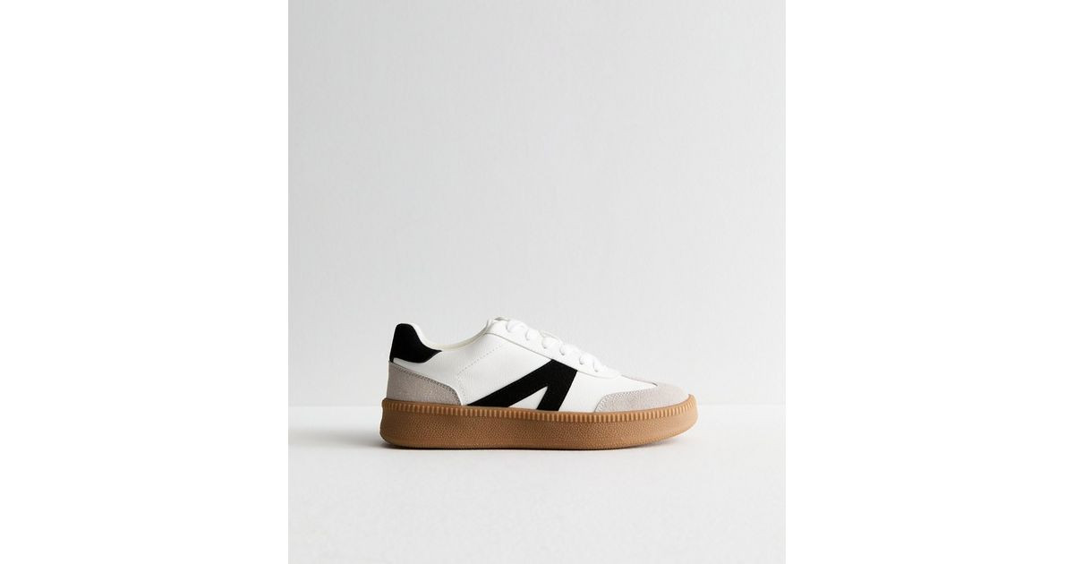 White Chunky Sole Trainers
						
						Add to Saved Items
						Remove from Saved Items | New Look (UK)