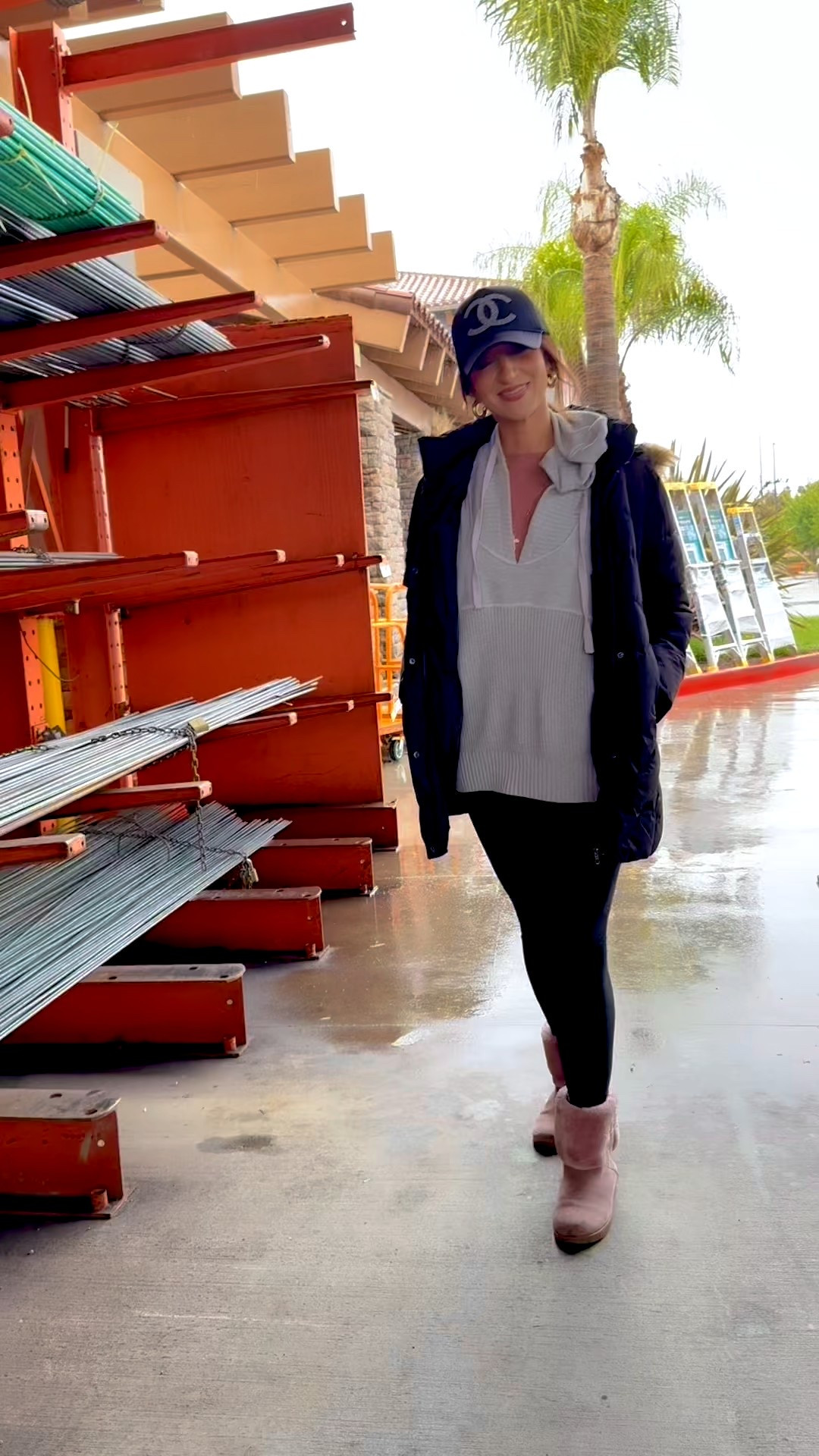 Cute and comfy rainy day look! Wearing a medium in my jacket and large in the sweater - so perfect for a chilly winter day! 

#LTKFindsUnder50 #LTKootd #LTKmomlife