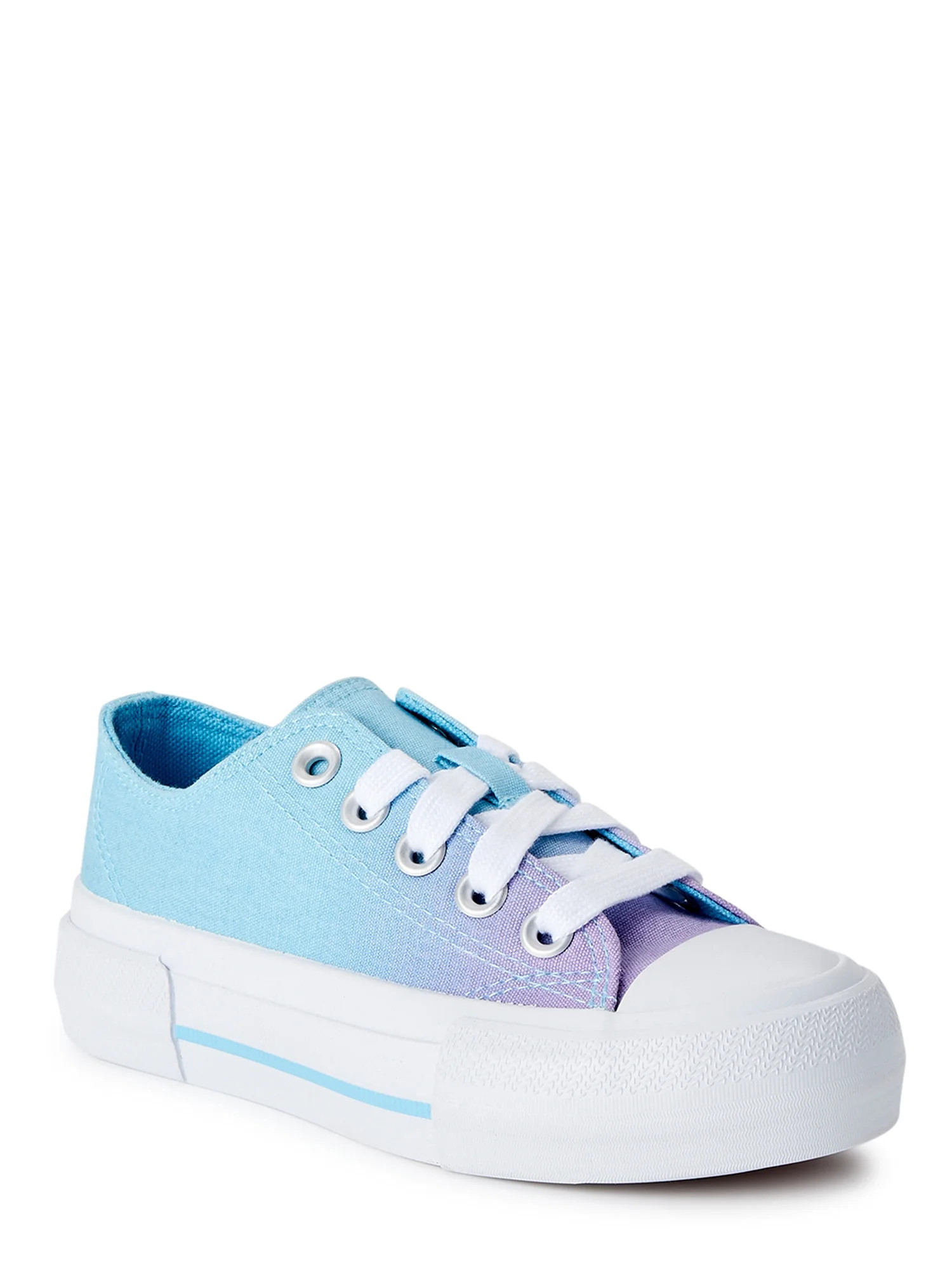 Wonder Nation Girls Canvas Platform Sneakers | Walmart (US)