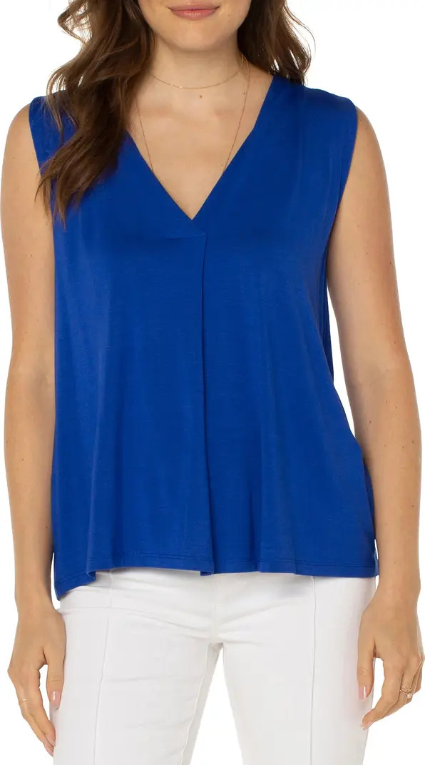 Liverpool Los Angeles V-Neck Sleeveless Knit Top | Nordstrom | Nordstrom