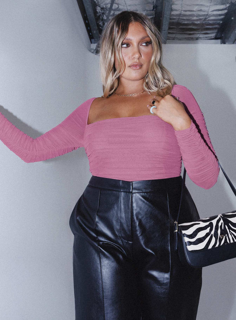 Delany Bodysuit Pink | Princess Polly US