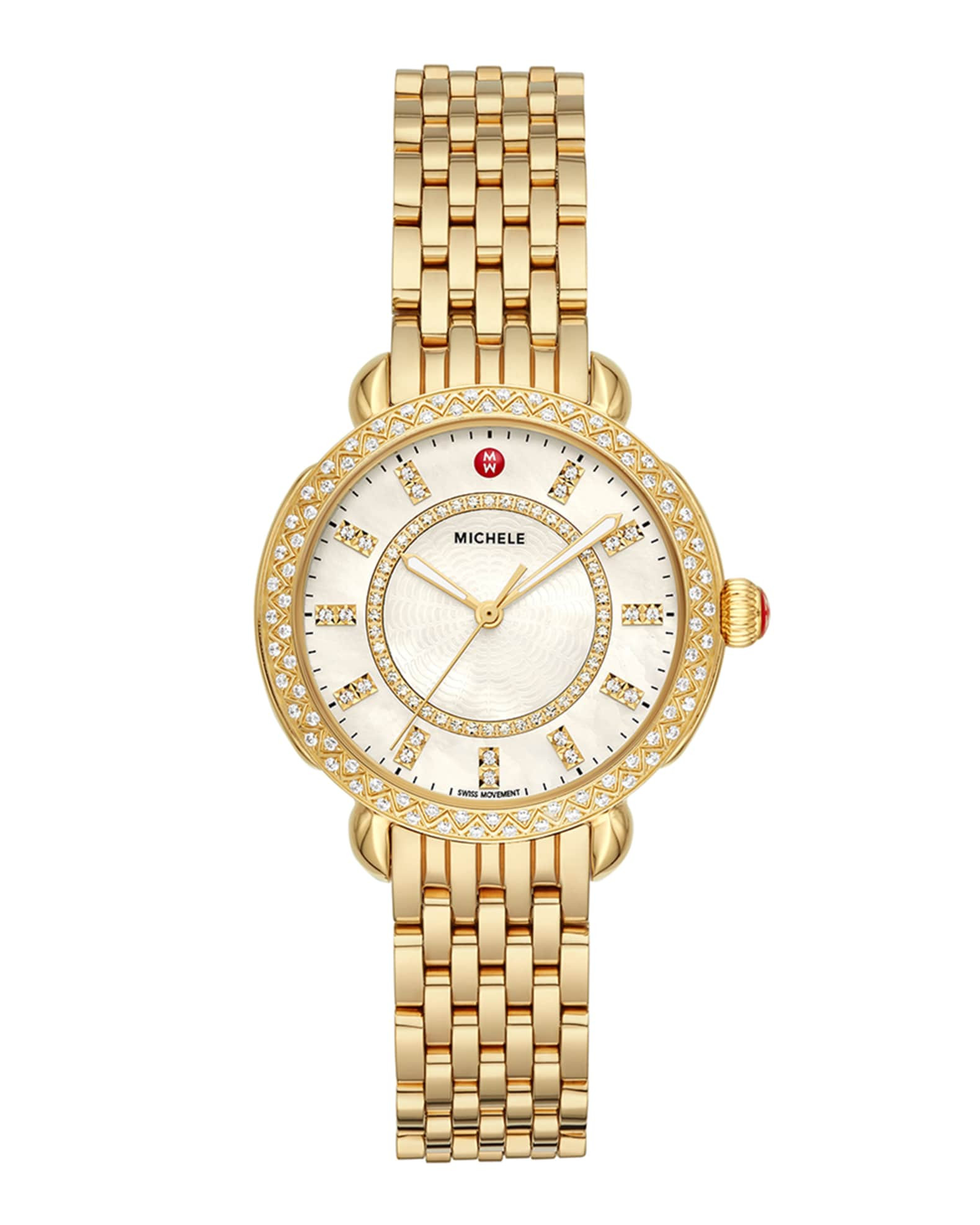 Sidney Classic Diamond Gold Watch | Neiman Marcus