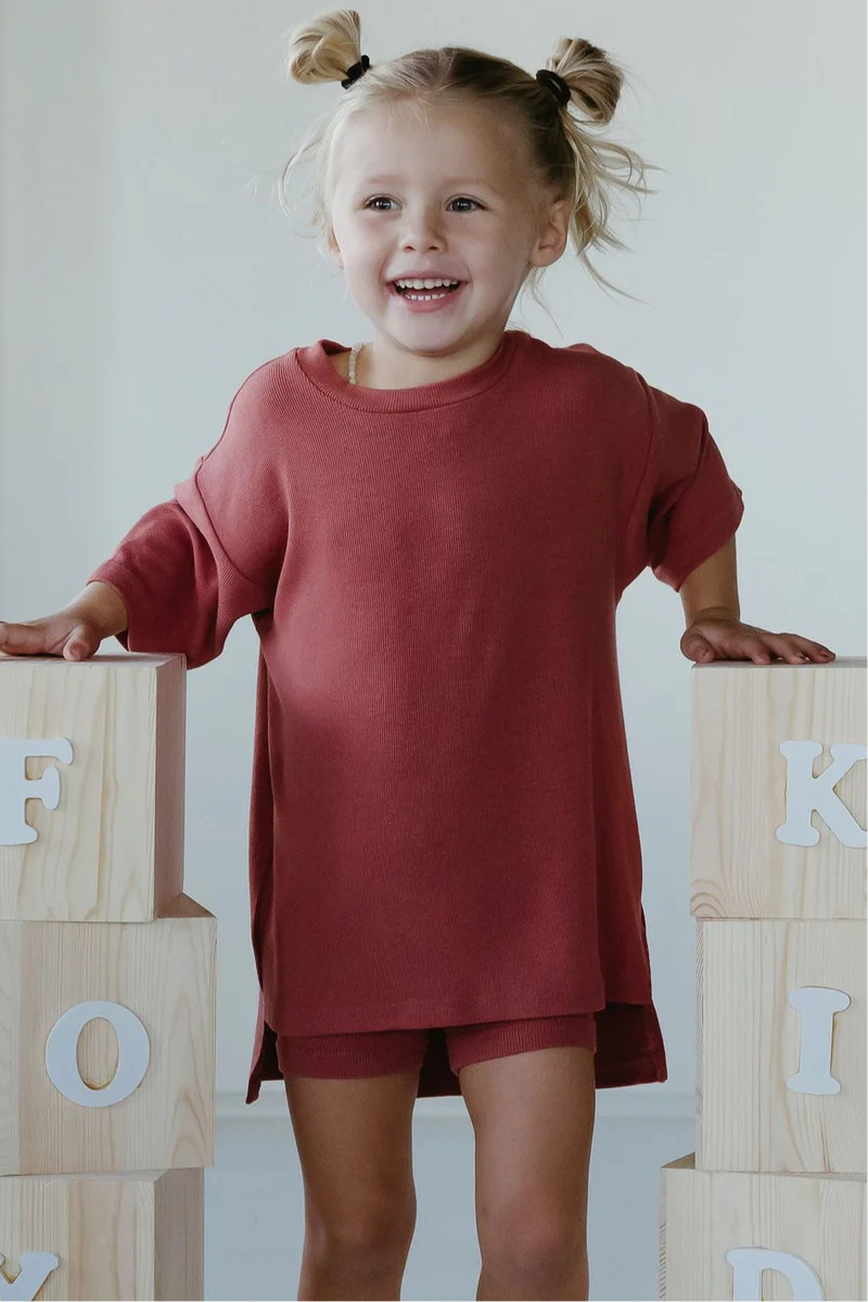 All Weekend Long Set Cowboy Copper Little Kids | The Foxy Kind