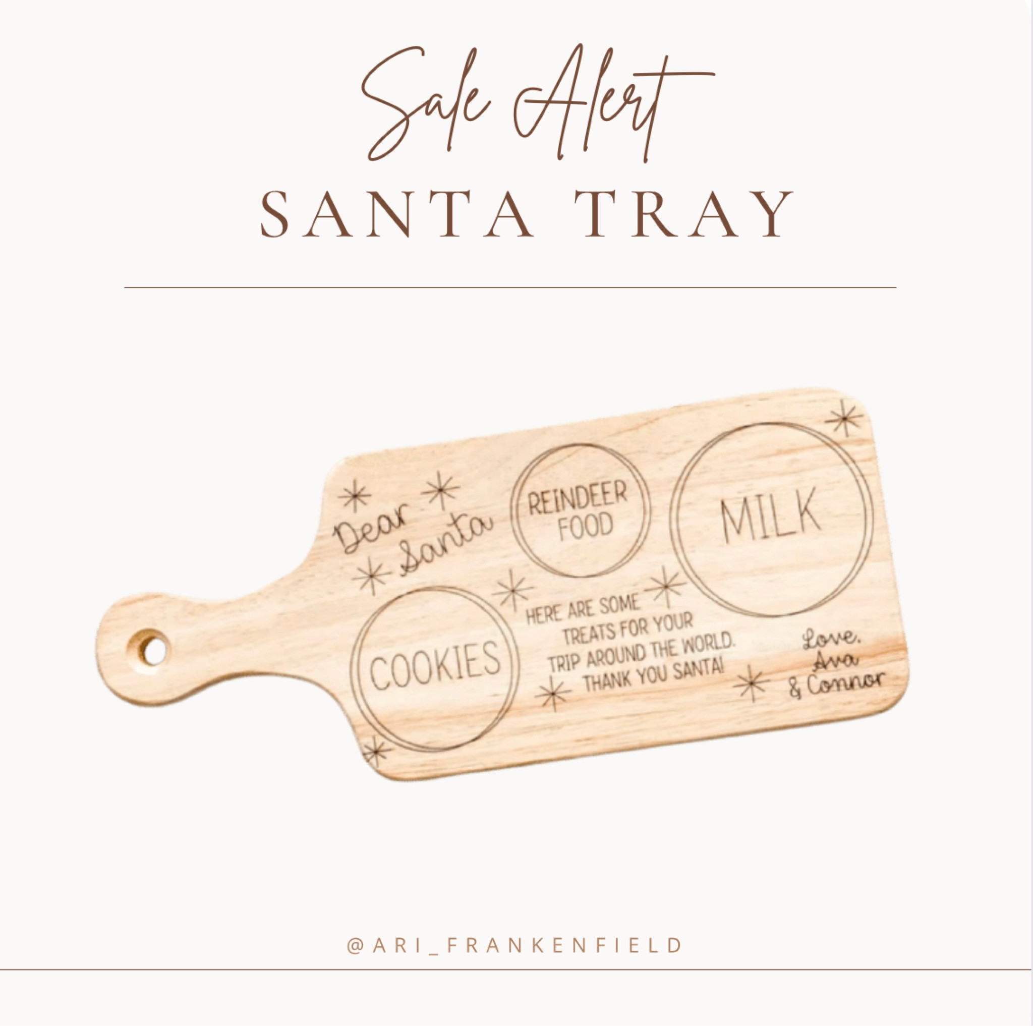 This Christmas cookie tray for Santa is so dang cute and can be customized with your last name or children’s names! #santa #etsy #mom #under30 #christmas #holiday 

#LTKkids #LTKGiftGuide #LTKsalealert