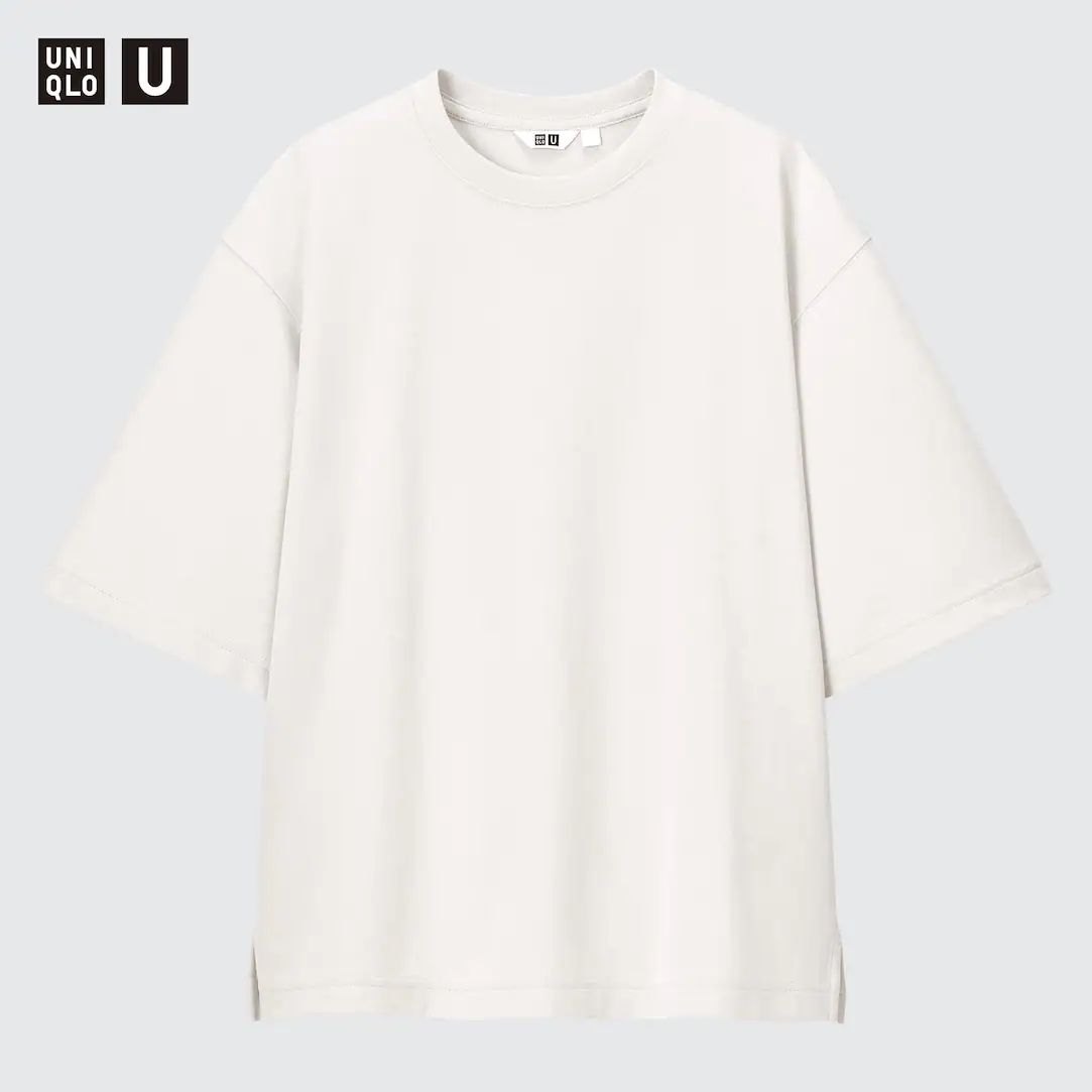 Uniqlo U AIRism Cotton Oversized T-Shirt | UNIQLO (UK)