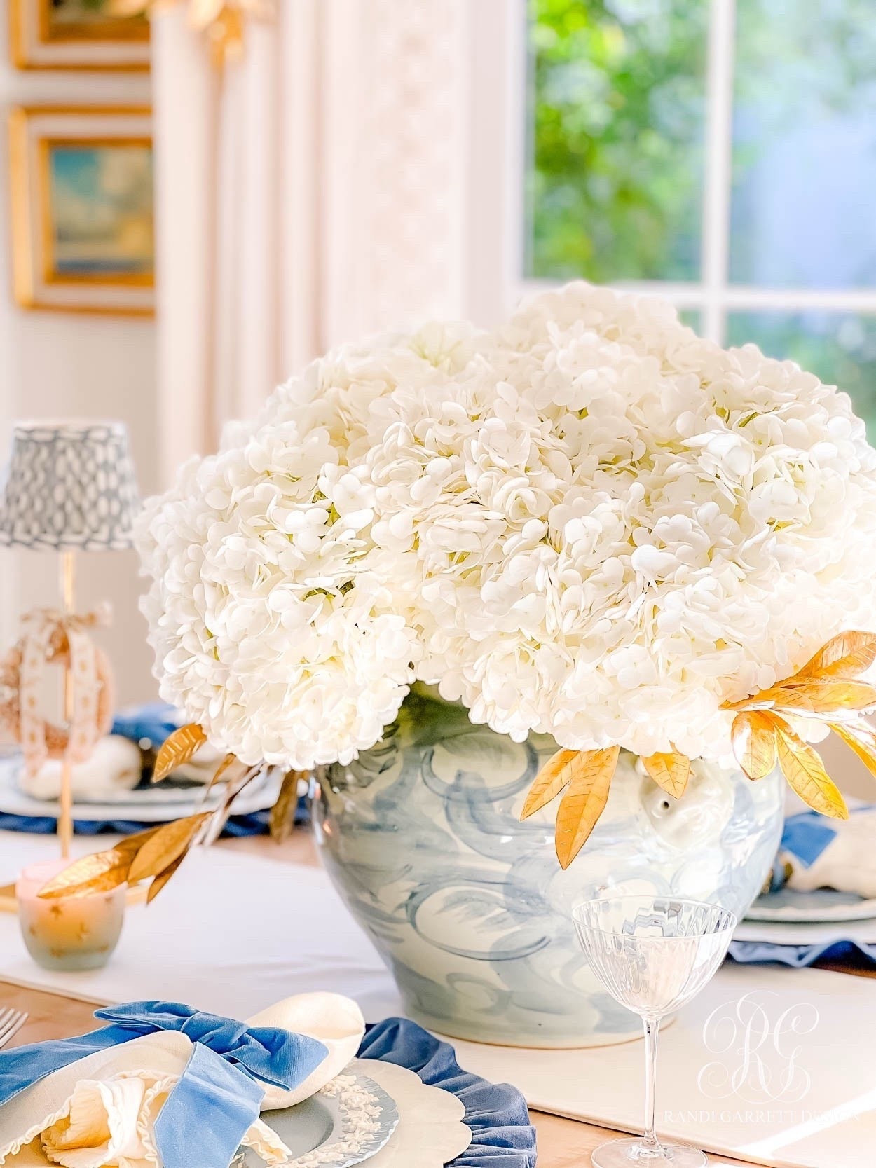 These gold accent leaf picks really pop against the white hydrangeas!

#LTKHoliday #LTKSeasonal #LTKHome