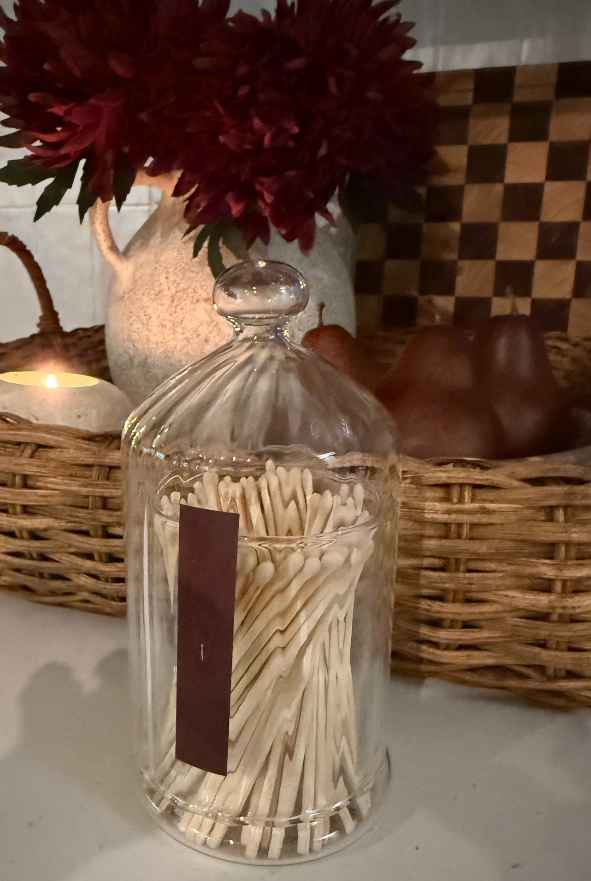 matchstick cloche…fluted glass is so pretty!