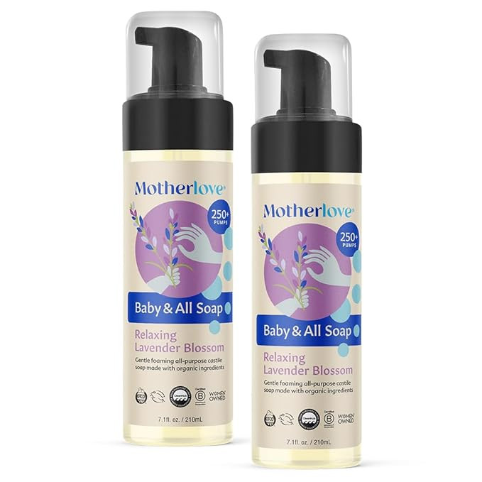 Motherlove Baby & All Soap (2 pack, 7.1 oz) Gentle Foaming All-Purpose Castile Soap Made with Org... | Amazon (US)
