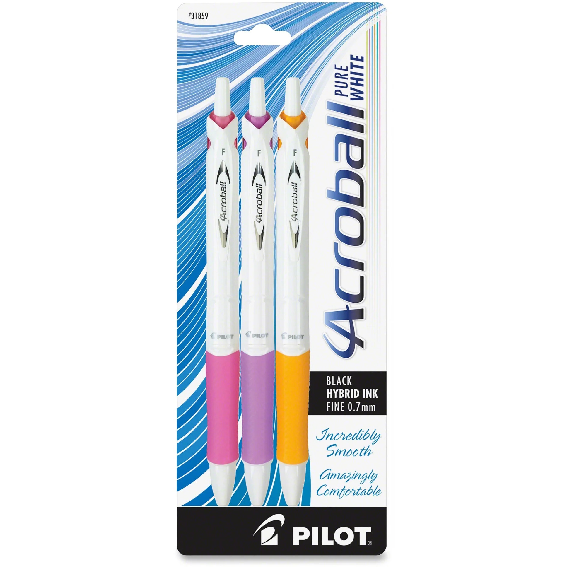 Pilot, PIL31859, Acroball .7mm Retractable Pens, 3 / Pack - Walmart.com | Walmart (US)