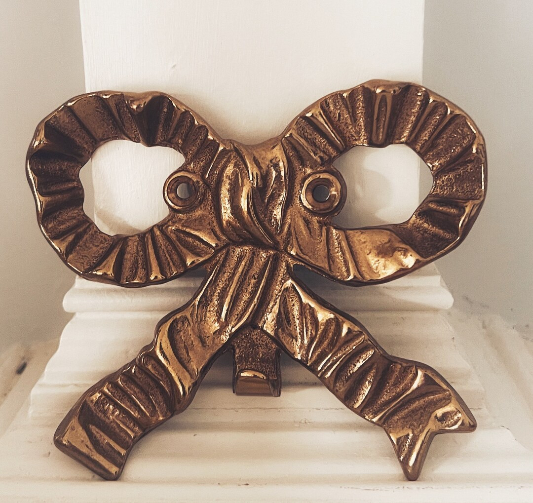 Vintage Brass Bow Hook - Etsy | Etsy (US)