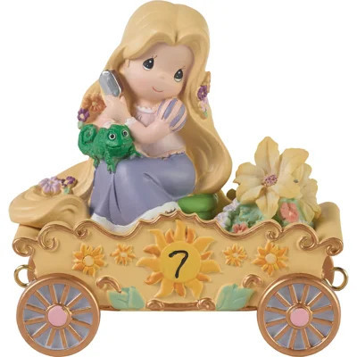Precious Moments Disney Birthday Parade Age 7 Tangled Rapunzel Figurine 4.33 Inch | Wayfair North America