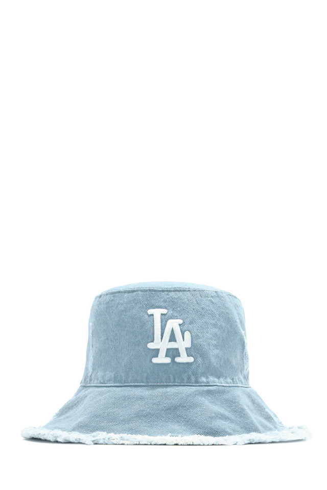 Miss Lola | City of Angels Light Denim Bucket Hat | MISS LOLA