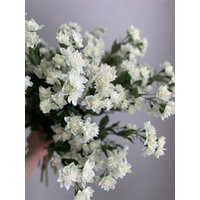 Faux Astrantia Flower Stem - High Quality Artificial Floral/Wedding Diy Home Decoration Gifts White | Etsy (US)