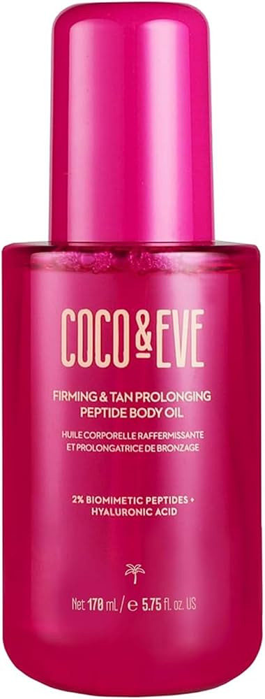 Coco & Eve Firming & Tanning Peptide Body Oil - Tan Extender - 5.07 fl oz | Amazon (US)
