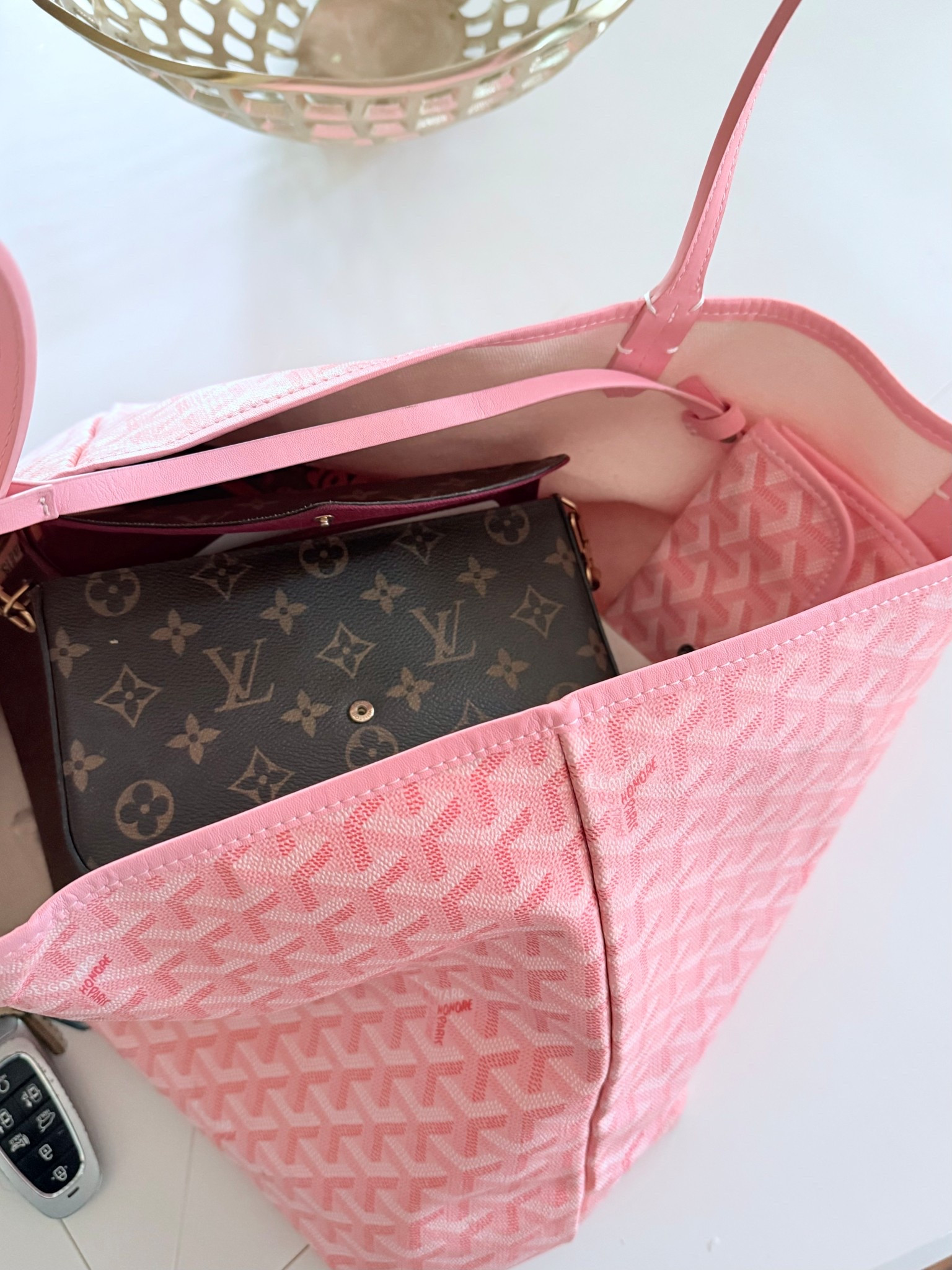 Louis Vuitton purse and Goyard tote bag! 


#LTKWorkwear #LTKmomlife #LTKOver40