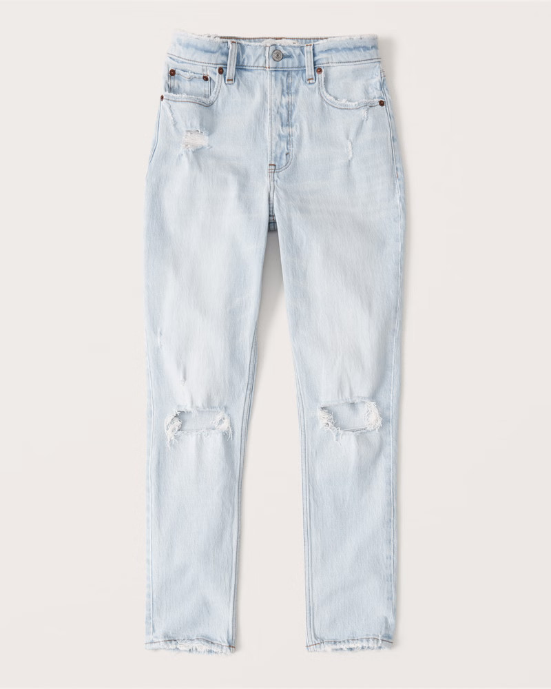 Curve Love High Rise Skinny Jeans | Abercrombie & Fitch (US)