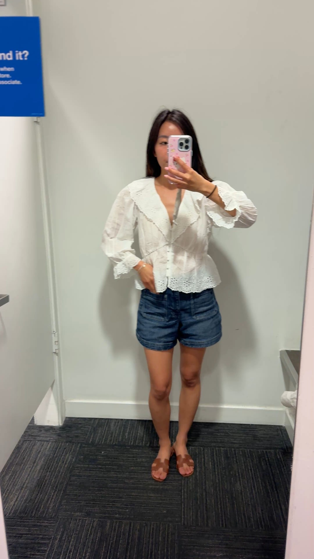 found this doen inspired blouse at gap!! they have so many cute options on sale right not! soo cute with these madewell shorts! 

#LTKxMadewell #LTKPetite #LTKFindsUnder100