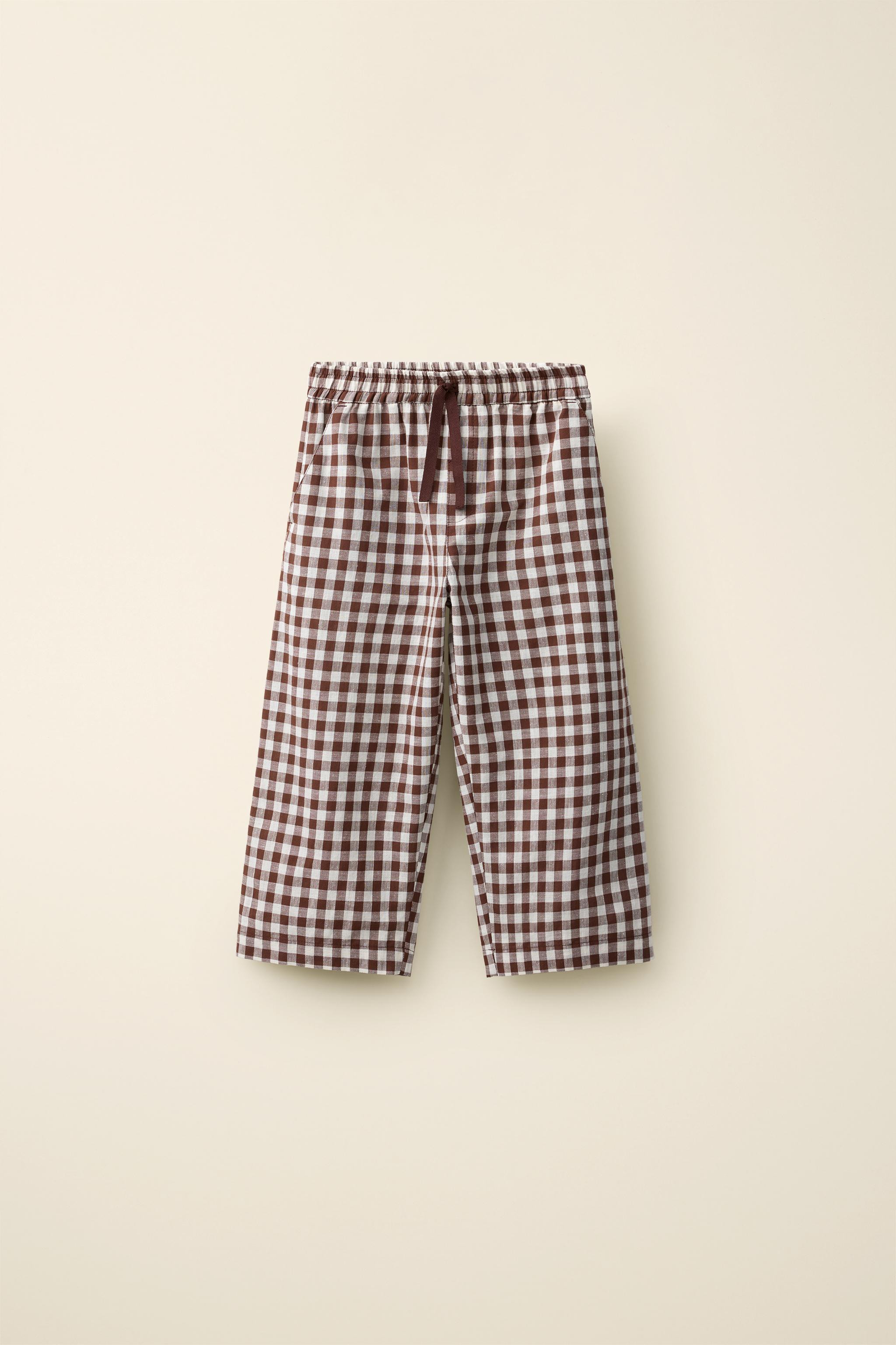 GINGHAM PLAID PANTS CREATED BY CARAMEL LONDON X ZARA | Zara US