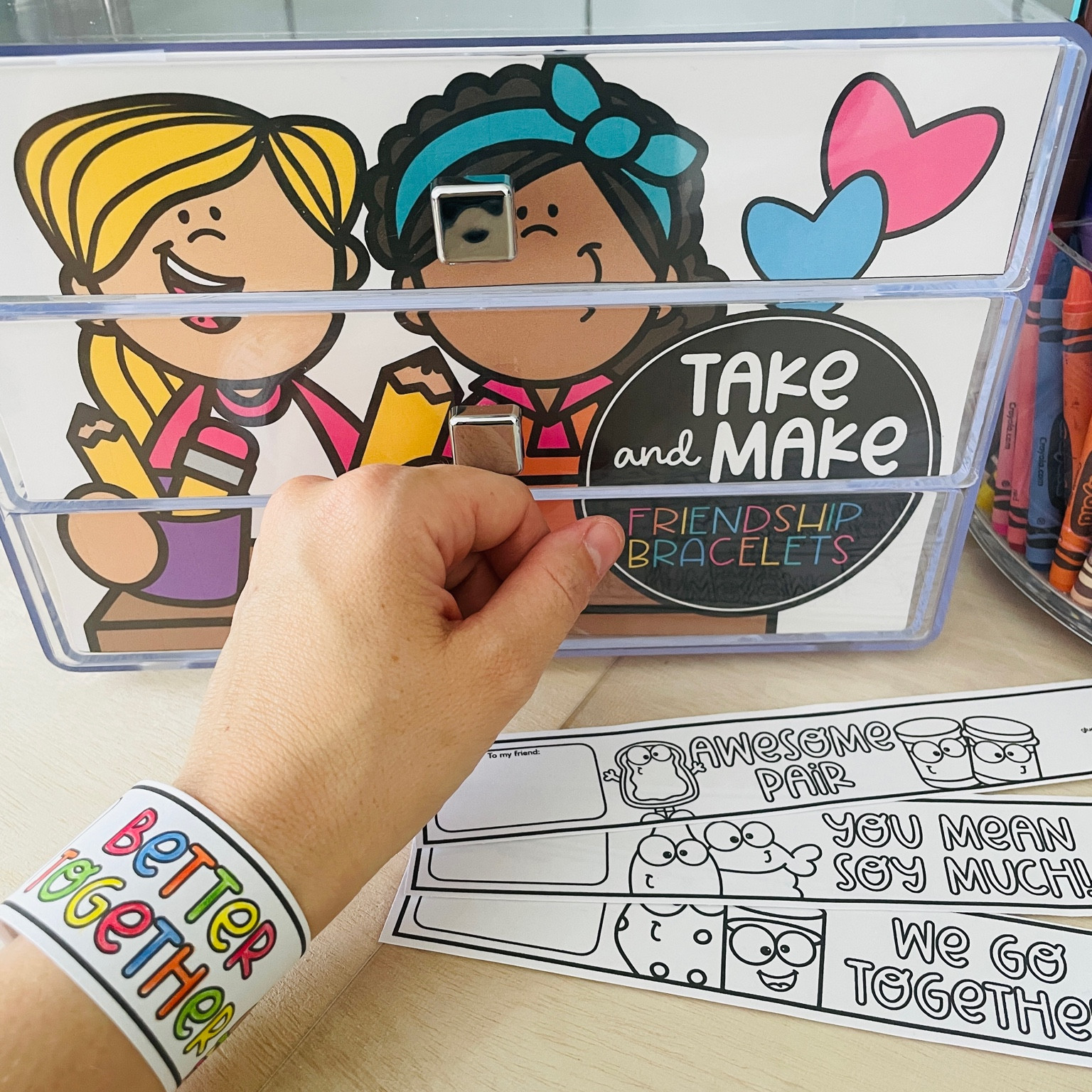 I found some great tools to organize these friendship bracelets I’m using in my classroom!