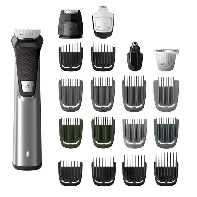 Philips Norelco MG7750/49 Multigroom Series 7000, Men's Grooming Kit with Trimmer for Beard, Silv... | Amazon (US)