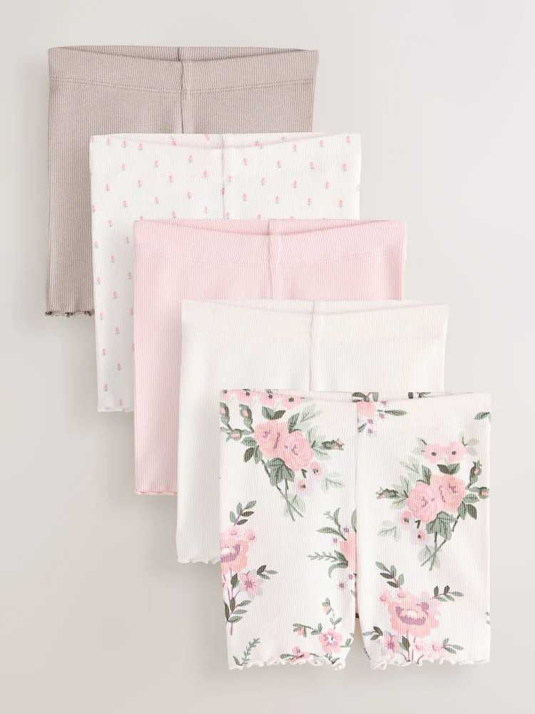 Pink Cycle Shorts 5 Pack (3mths-7yrs) | Next US