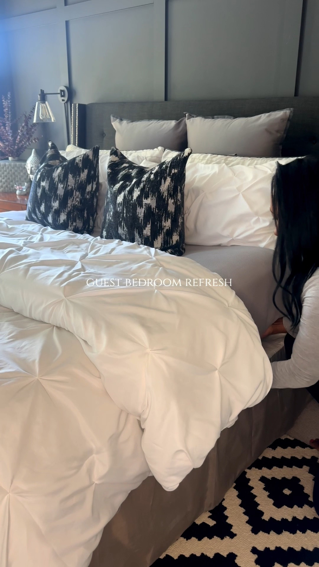Guest bedroom refresh using simple accents and layered bedding, for a hotel feel. Linking most, although some items are not linkable 💕

#LTKHome