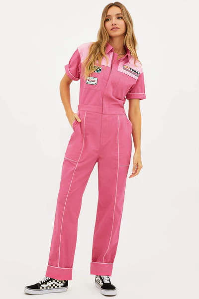 Racetrack Jumpsuit Fandango Pink | Beach Riot