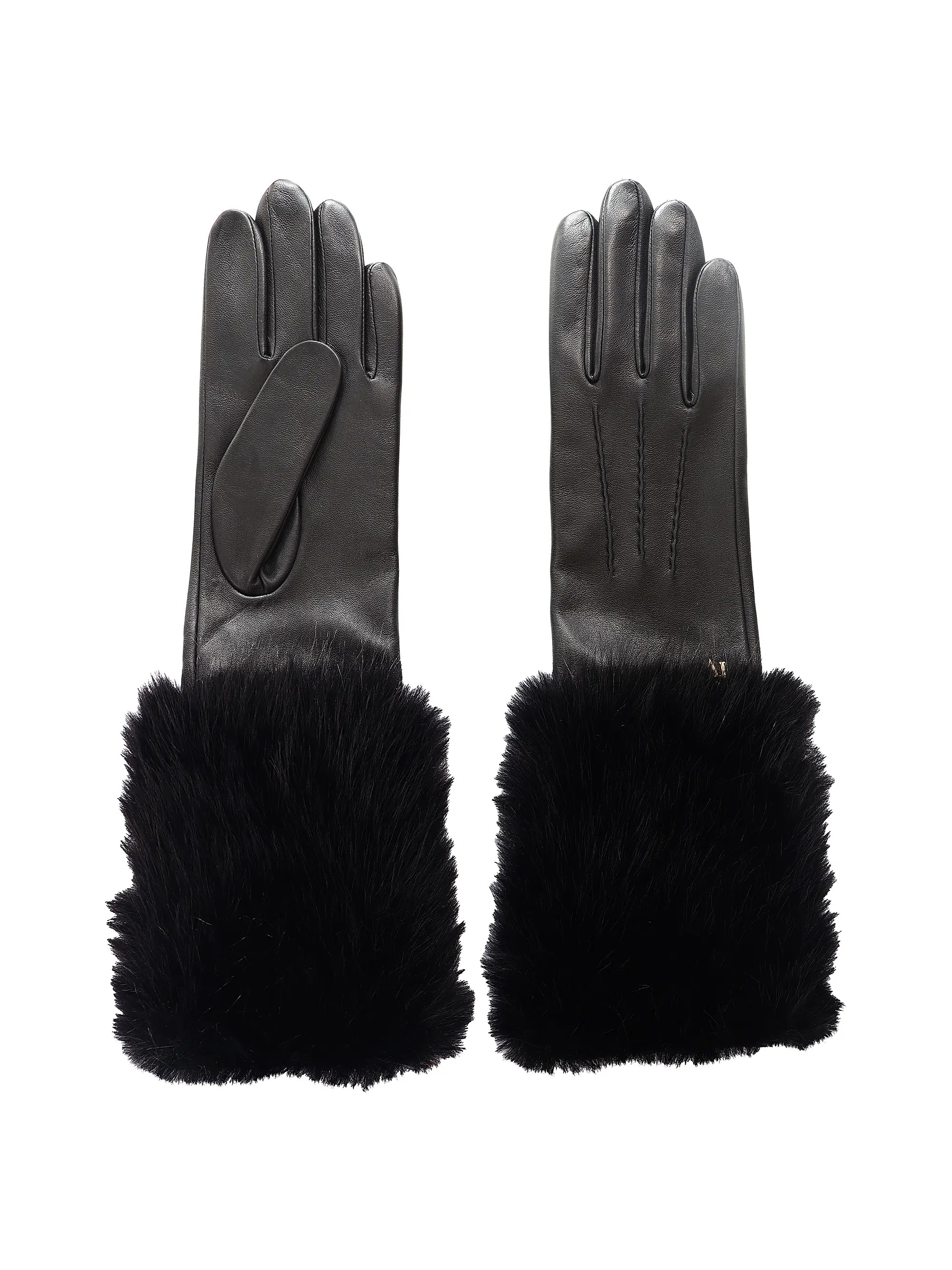 Faux Fur Cuff Leather Gloves | Saks Fifth Avenue