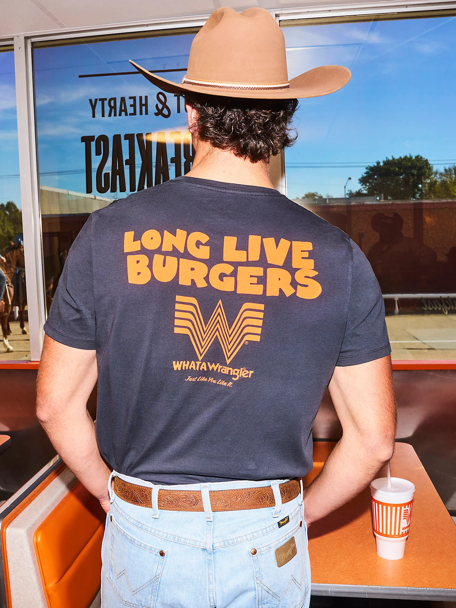 Wrangler x Whataburger Men's Long Live Burgers T-Shirt | Wrangler