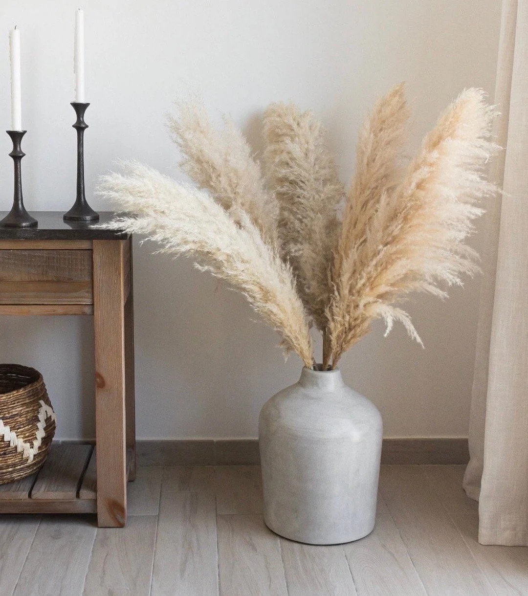5 Stem Large 4ft Wedding Decorations Natural PAMPAS GRASS Restock Sale home Decor, Flower Arrange... | Etsy (US)