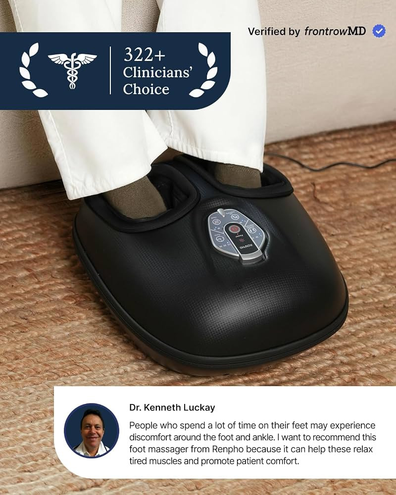 RENPHO Foot Massager Machine with Heat [2026 Upgraded], Birthday Gifts for Women Men Mom Dad, FSA... | Amazon (US)