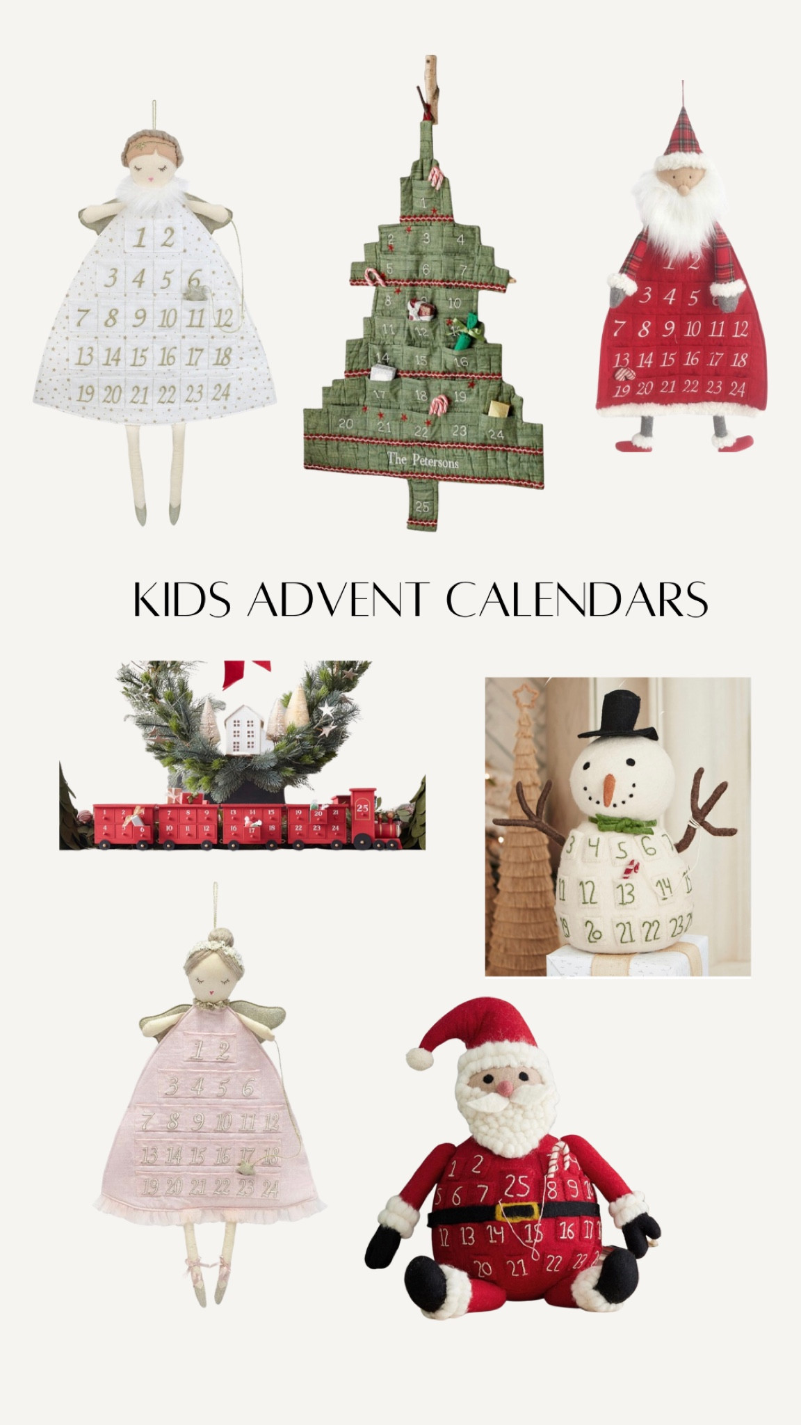 The cutest kids advent calendars! Such a sweet activity to do with your littles during the month of December 🤍 I love the countertop options too for on top of a dresser!

#LTKhome #LTKHoliday
