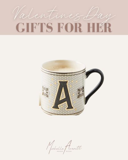I love this black and white antique coffee mug with an initial. It would be a great gift for a coworker or friend on Valentine’s Day!

#LTKstyletip #LTKhome #LTKSeasonal