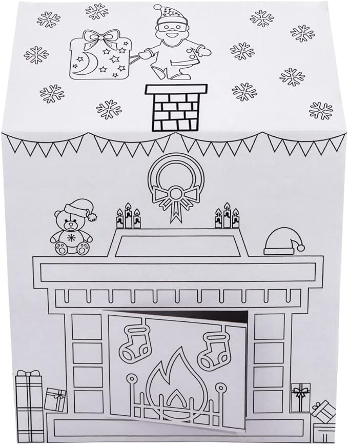 ColorJo “Santa is Coming” Color Your Own Playhouse - Spread The Joy and Wonder of Christmas b... | Amazon (US)