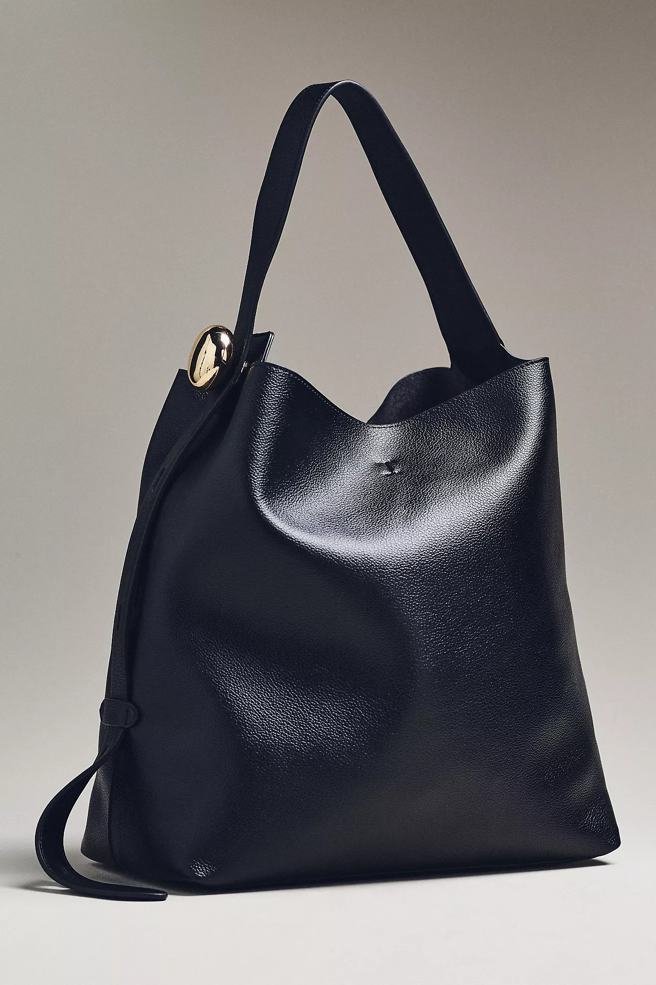 Slouchy Faux Leather Tote | Anthropologie (US)