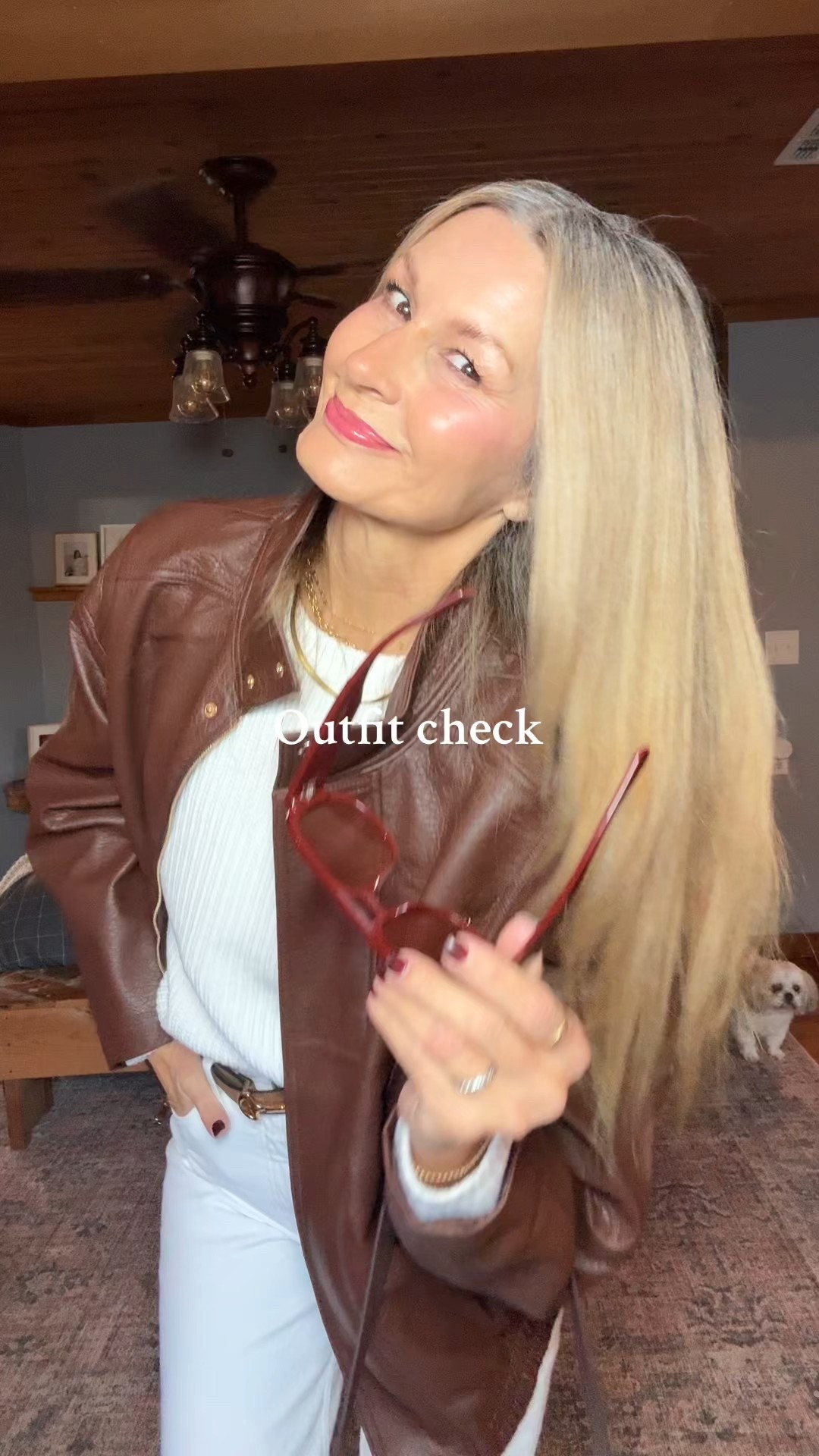 I love a winter white outfit with chocolate brown!

#LTKootd #LTKTall #LTKOver40