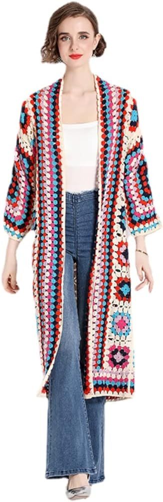 Spring 2023 New Long Knitted Shawl Cardigan | Amazon (US)