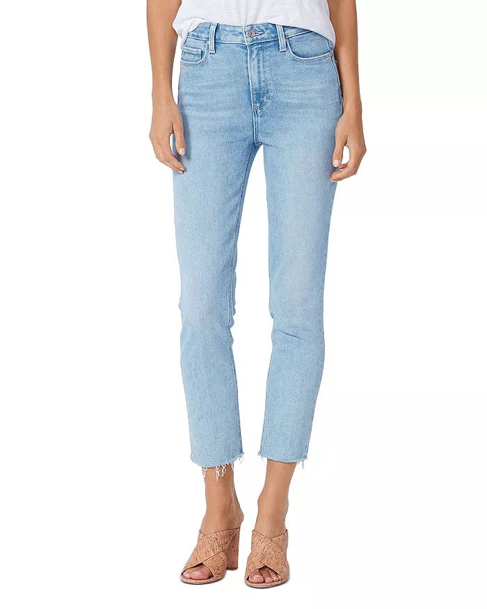 Cindy High Rise Raw Hem Ankle Straight Jeans in Park Ave | Bloomingdale's (US)