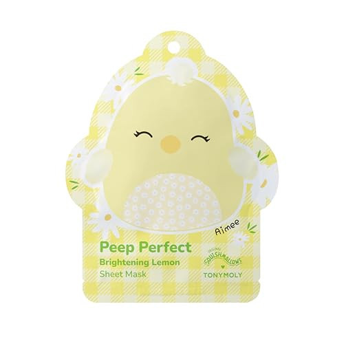 TONYMOLY x Squishmallows Aimee Easter Sheet Mask – Vitamin C & Lemon Brightening Facial Mask for Dull Skin, Hydrating K-Beauty Treatment, Easter Basket Stuffer for Teens, Girls & Spring Self-Care | Amazon (US)
