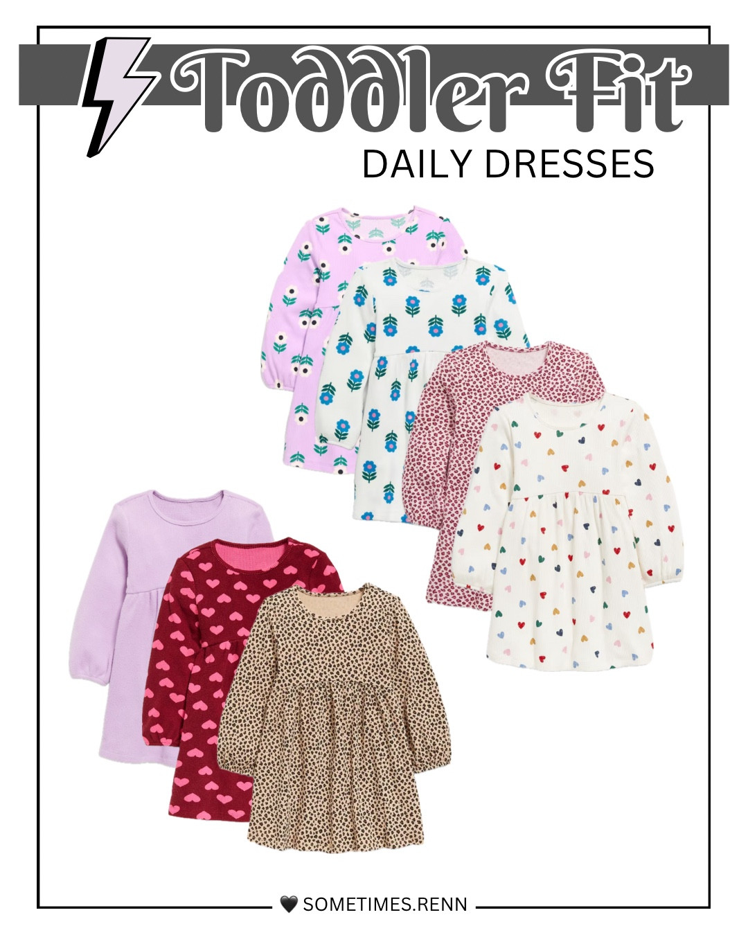 Daily dresses long sleeve for toddlers 

#LTKKids #LTKSeasonal