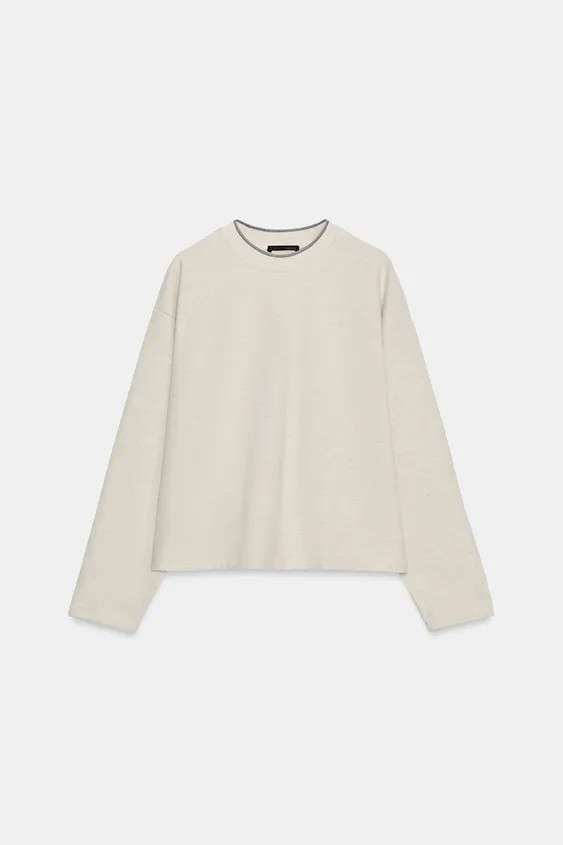 CONTRAST STRIPE SOFT SWEATSHIRT | Zara DE