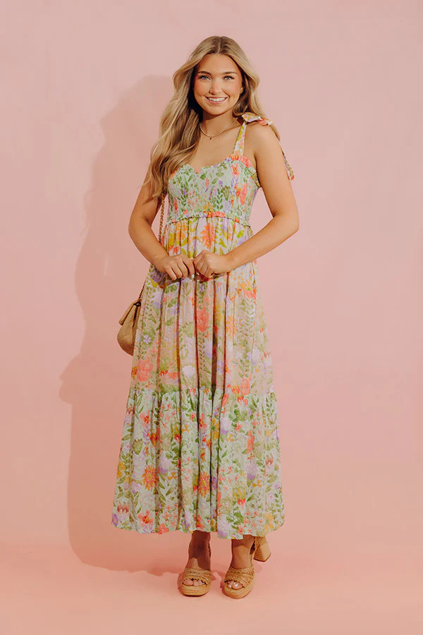 Sweet Moments Floral Tiered Maxi Dress | Impressions Online Boutique