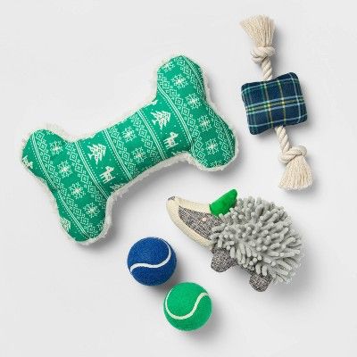 Dog Toy Gift Set - Green - Boots & Barkley™ | Target