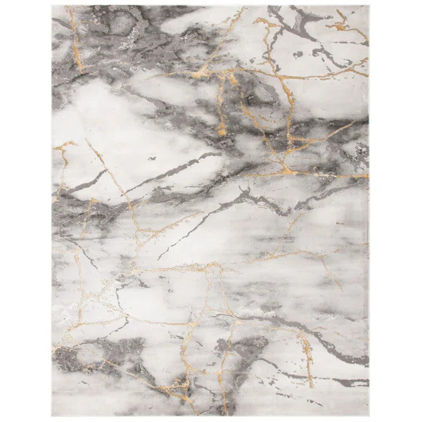Coupland Abstract Gray Area Rug | Wayfair North America