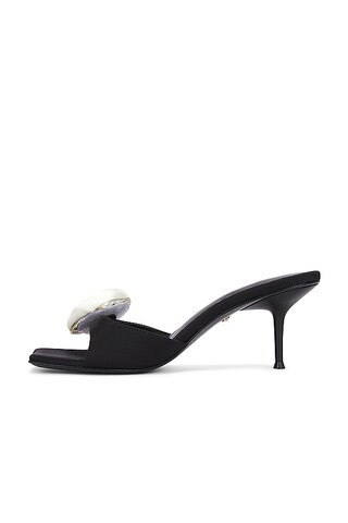 Rosette Mule in Black & White | Revolve Clothing (Global)