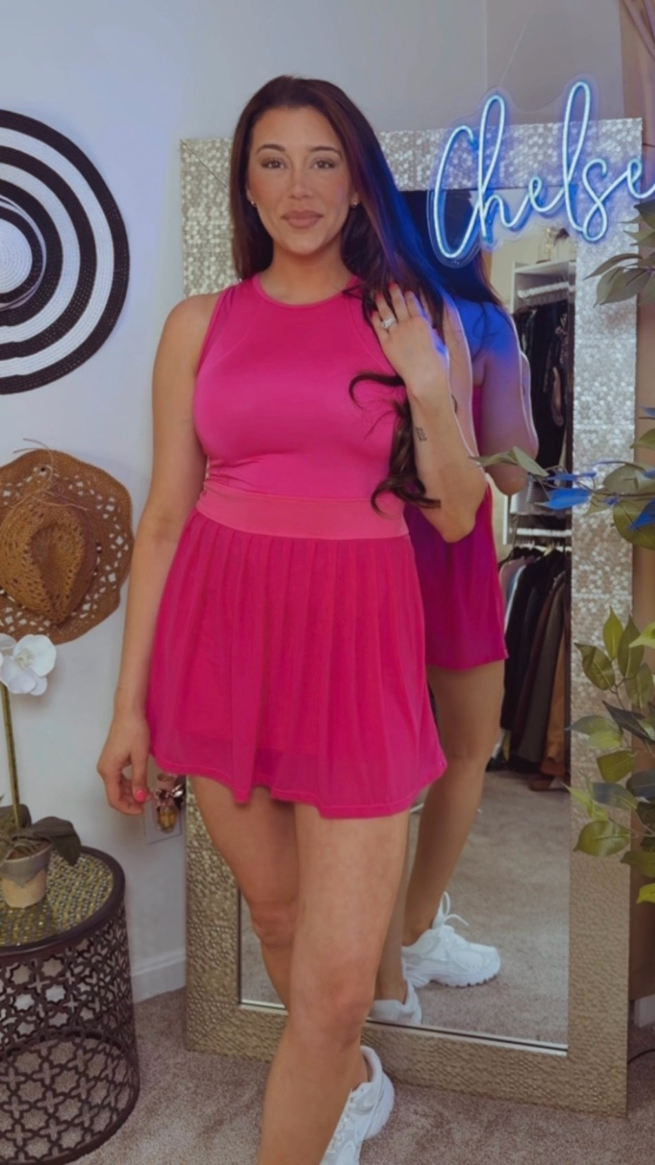 The dress version of "look cute without trying." 😉 

Took this new tennis dress out for a spin and the built-in shorts + pocket combo is a game-changer. Styling it with clean white kicks for a perfect summer day outfit.

#LTKdayinmylife #LTKootd #LTKfitnessgoals